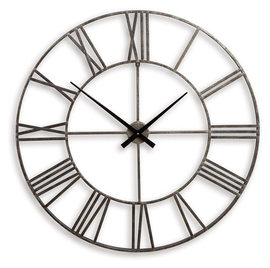Paquita - Wall Clock - Antique Silver