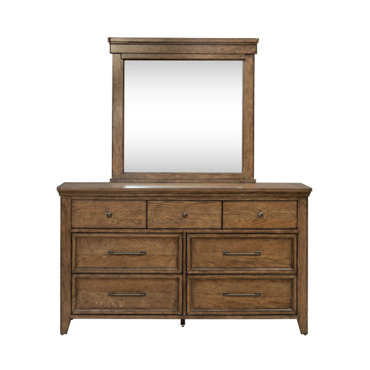 Carolina Park - Dresser & Mirror - Brown