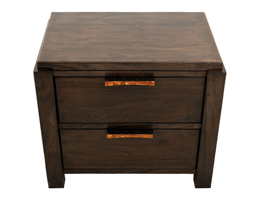 Raramuri - 2 Drawer Nightstand - Dark Brown