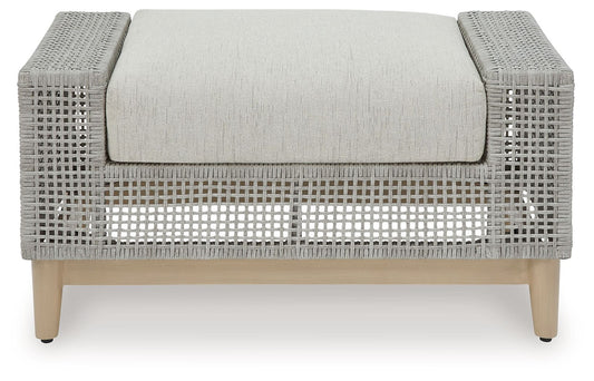 Seton Creek - Ottoman With Cushion - Gray