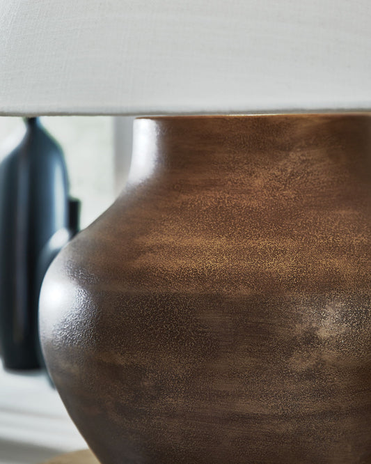Whitham - Metal Table Lamp - Antique Copper Finish