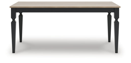 Brenkerton - Rectangular Dining Room Table - Grayish Brown / Black