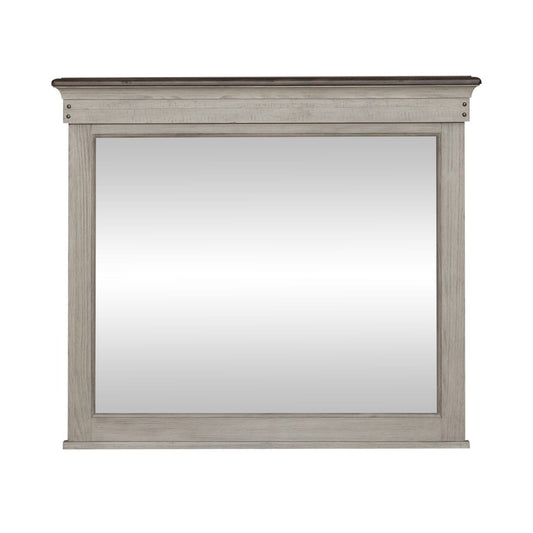 Ivy Hollow - Landscape Mirror - Weathered Linen / Dusty Taupe