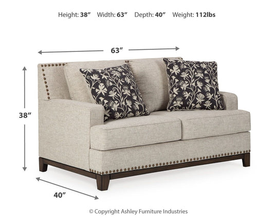 Ballina - Loveseat - Linen