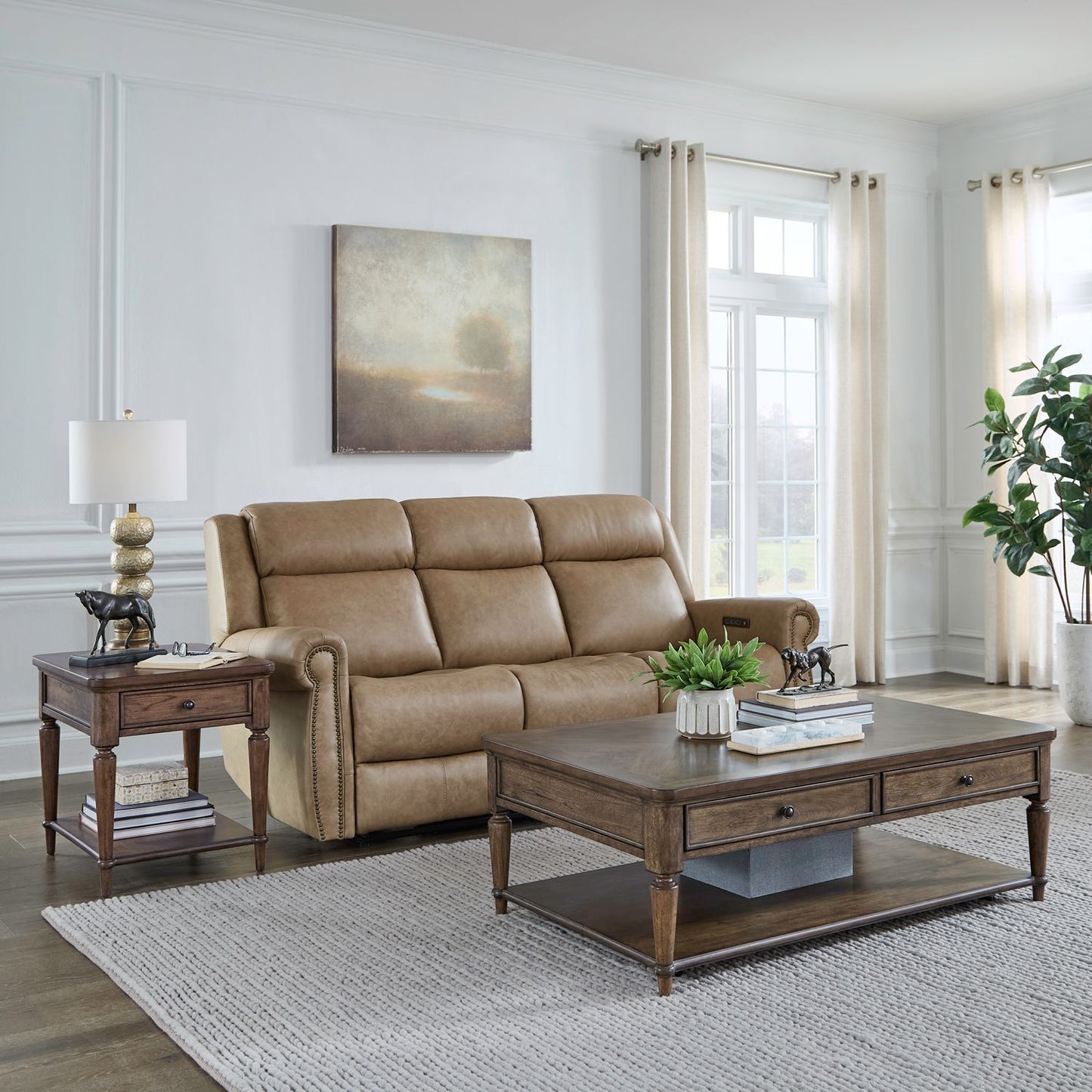 Harrison Heights - 3 Piece Set (Cocktail Table And 2 End Tables) - Sienna