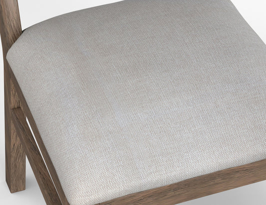 Balam - Chair (Set of 2) - Light Brown / Pearl Silver