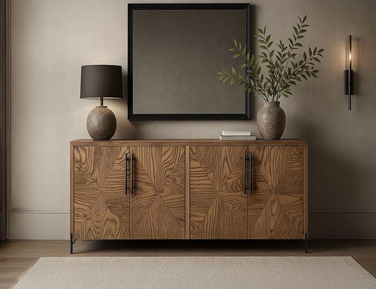 Verona - 4-Door Console - Renwick Oak Brown