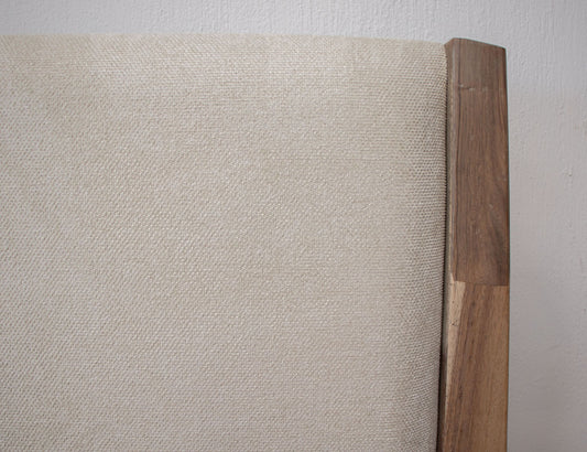 Parota Nova - King Upholster Headboard - Brown Cappuccino