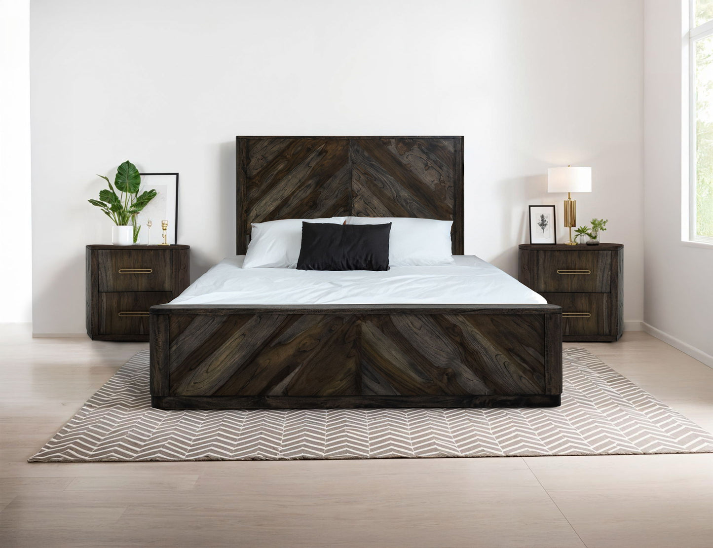 Balam - Queen Headboard - Oil Black