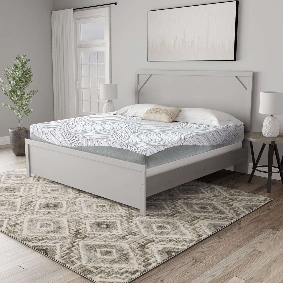 8 Inch Bonnell Hybrid - Twin Mattress - White