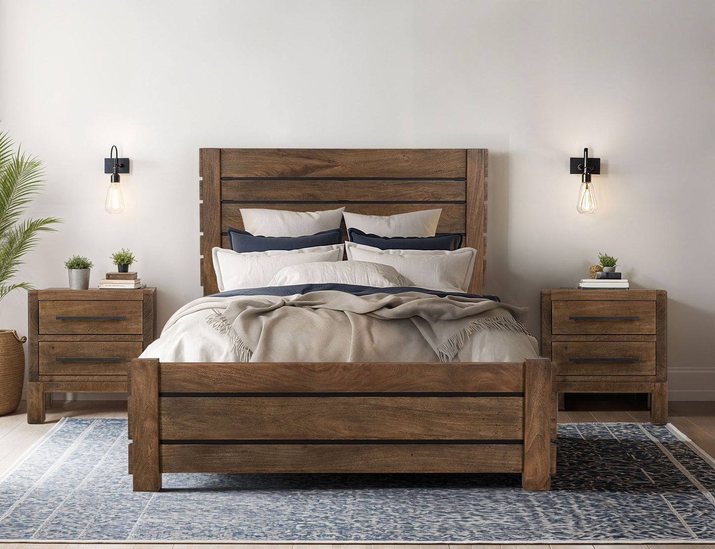 Merida - King Headboard - Barrel Brown