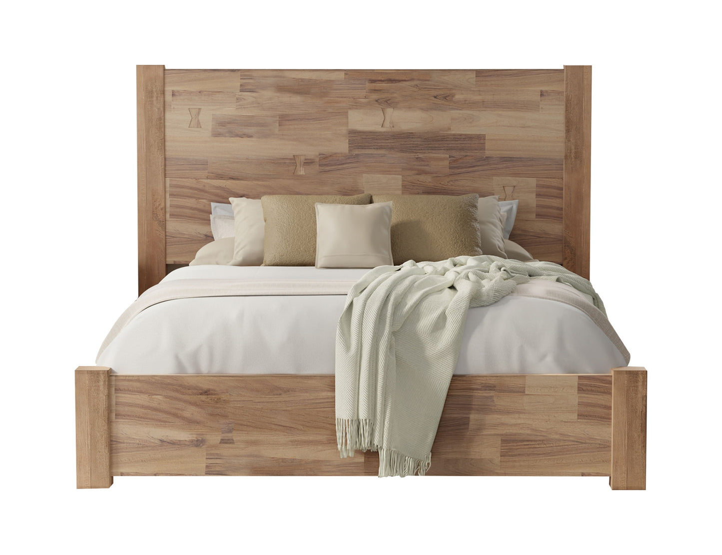 Natural Parota - King Headboard - Brown Cappuccino