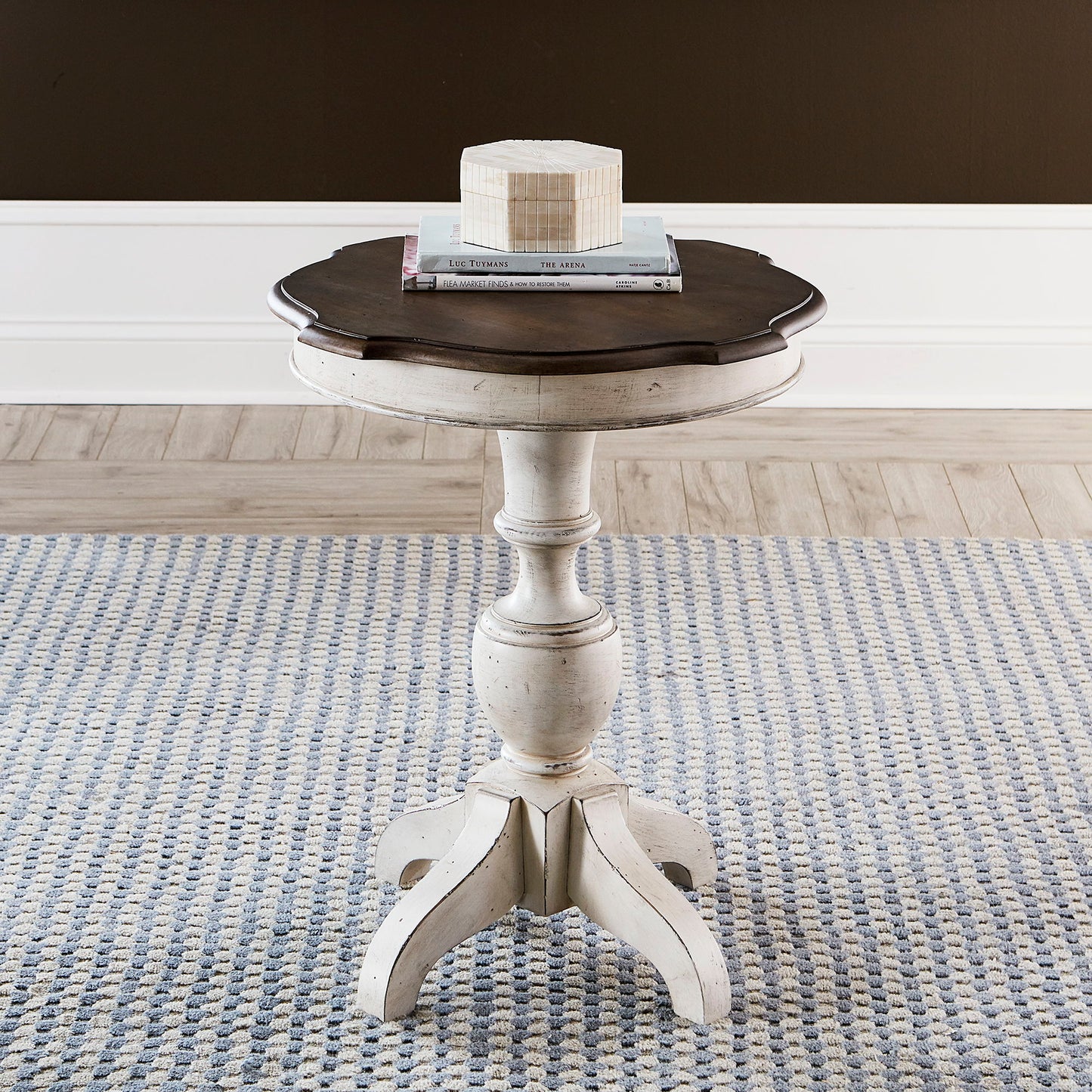 Abbey Road - Round End Table - White