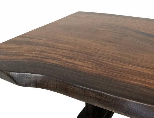 Forge - Rectangular Dining Table (Live Edge) - Brown