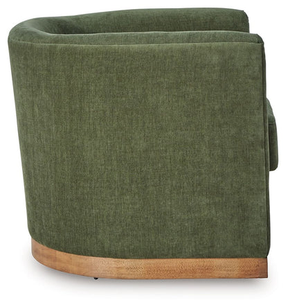 Jersonlow - Swivel Chair - Forest Green