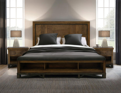 Walnut - Queen Footboard - Chocolate Brown
