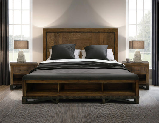 Walnut - Queen Headboard - Walnut Brown