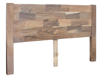 Natural Parota - Queen Headboard - Brown Cappuccino