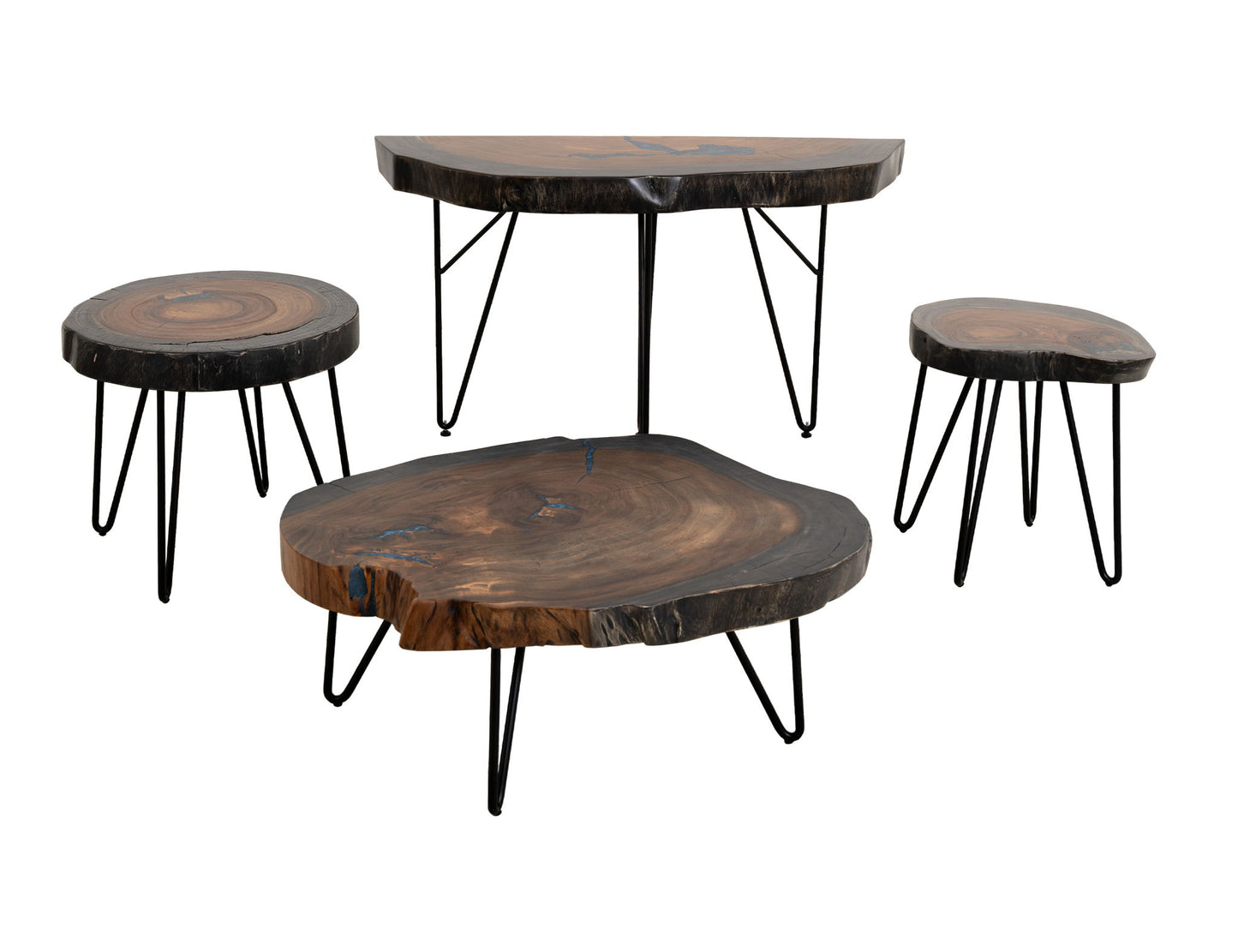 Parota - Wooden Sofa Table - Dark Brown