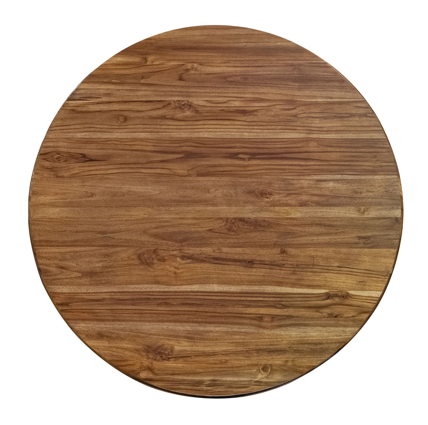 Silver - Round Table Top - Brown