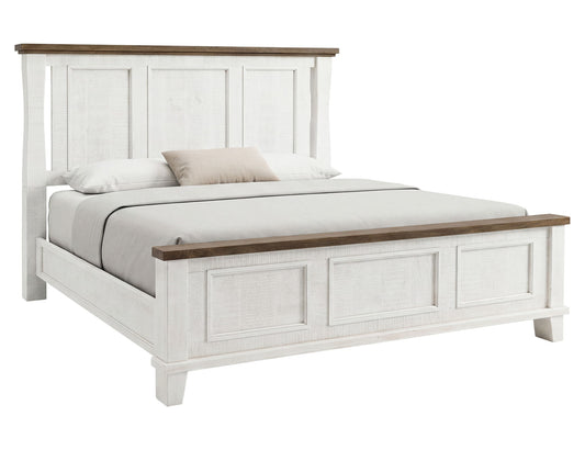 Stoa - 6/6 Eastern King Headboard - White / Brown