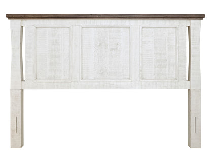 Stoa - 5/0 Queen Headboard - White / Brown