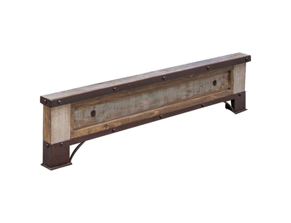 Antique - California King Footboard & Rails - Multicolor