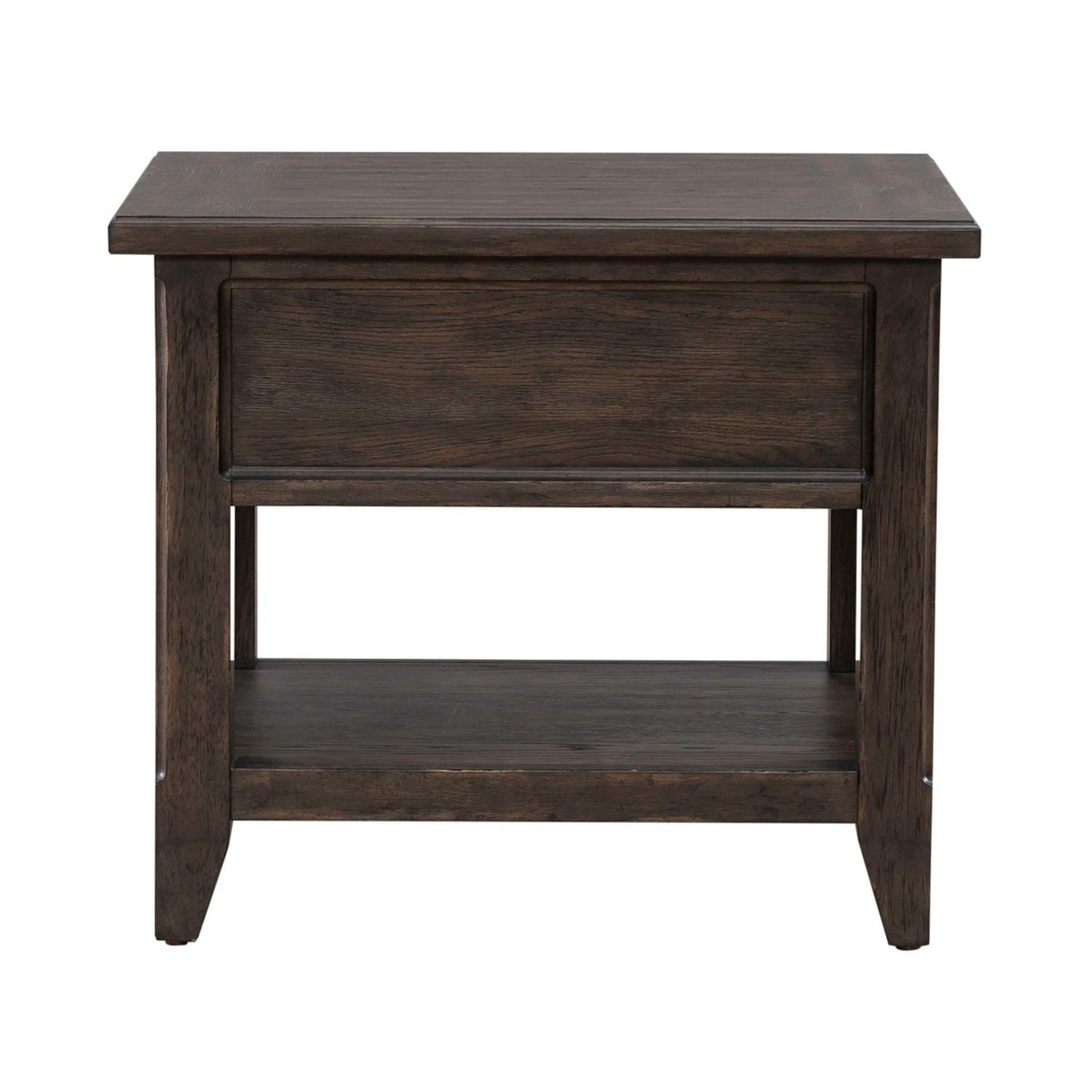 Paradise Valley - Rectangular End Table - Dark Brown