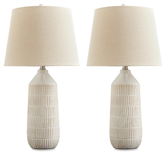 Willport - Ceramic Table Lamp (Set of 2) - Off White