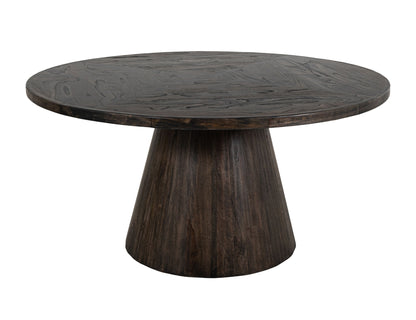Balam - Round Table Base - Oil Black