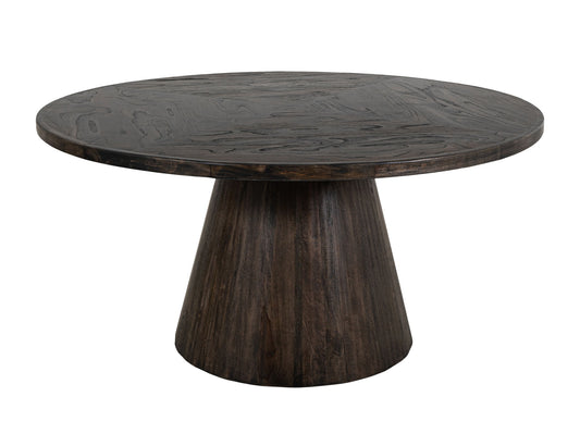 Balam - Round Table Base - Oil Black