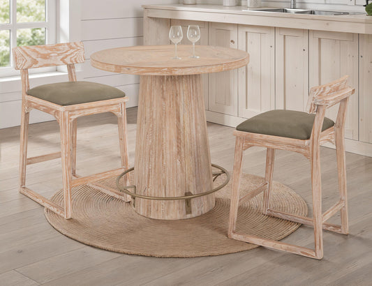 Balam - Bistro Table Base - Light Brown
