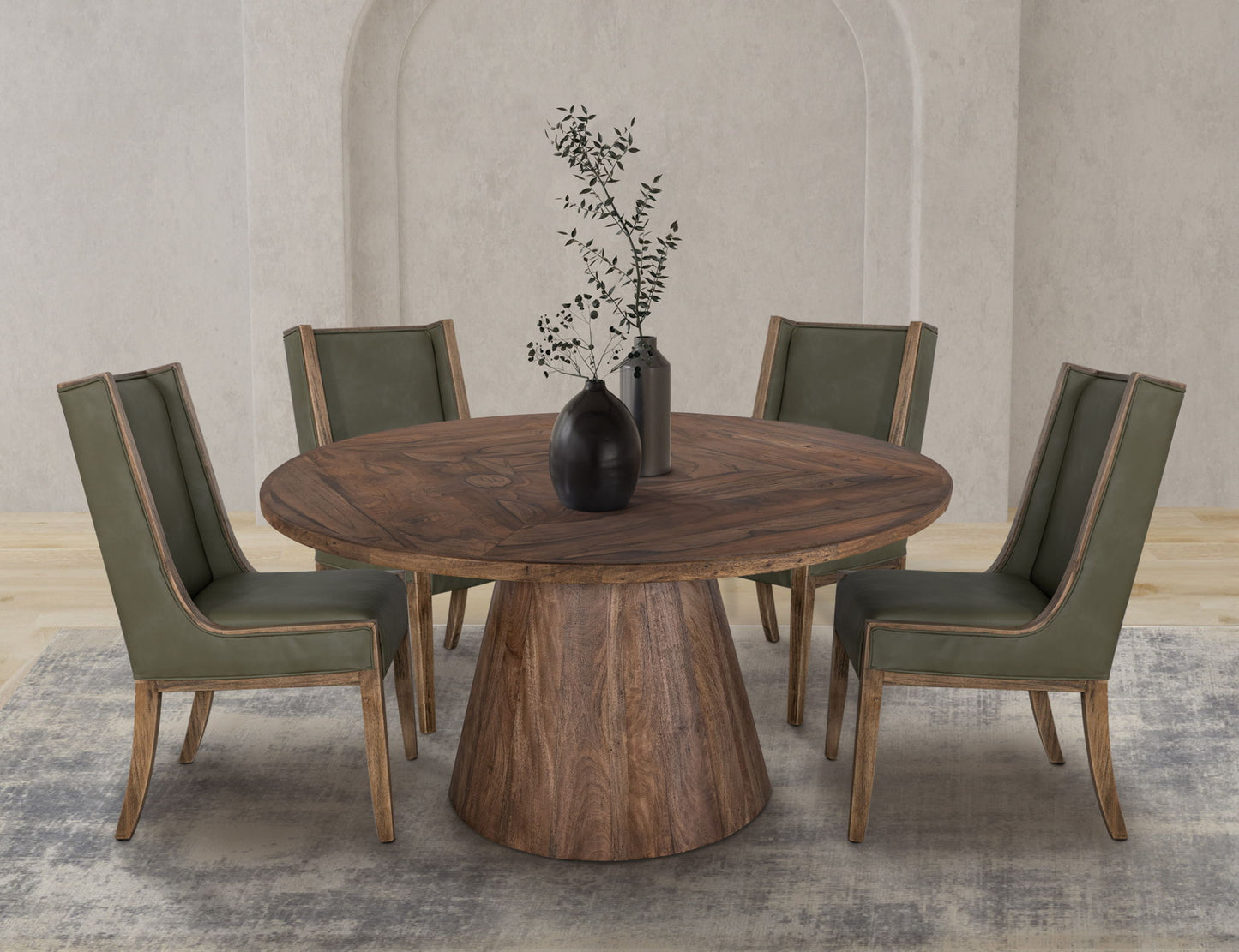 Balam - Round Table Top - Brown