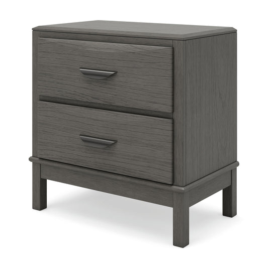 Mazing - Two Drawer Night Stand - Gray