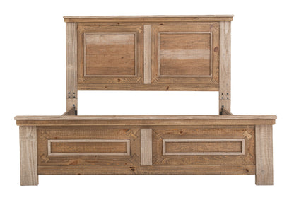 Montana - King Headboard - Two Tone Light Brown