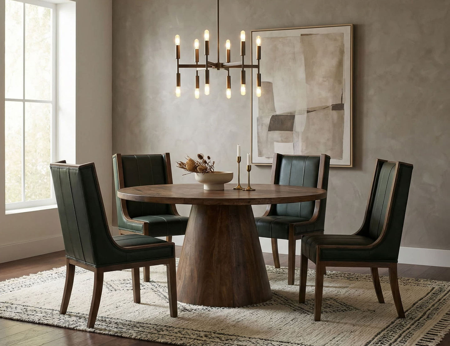 Balam - Round Table Top - Brown