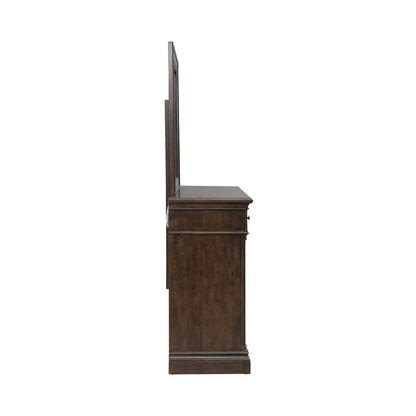 Arden Road - Dresser & Mirror - Satin Cherry