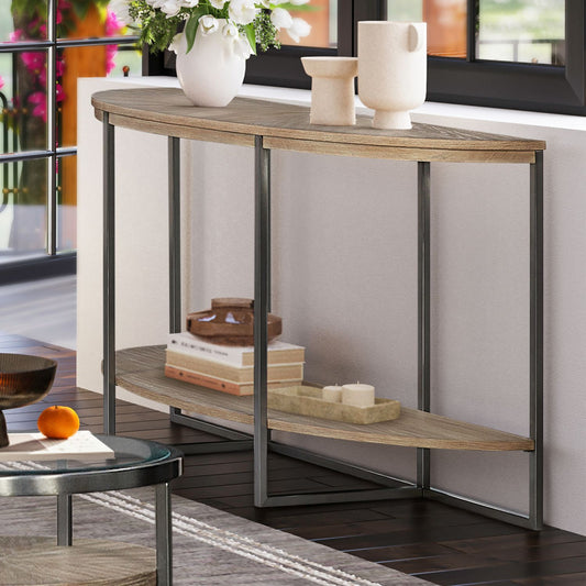 Paran Place - Demilune Sofa Table - Natural