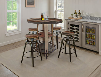 Antique - Bistro Base With Shelves - Multicolor