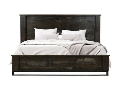 Teak - King Headboard - Oil Black