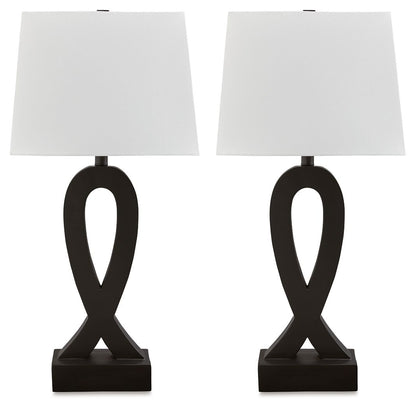 Markellton - Poly Table Lamp (Set of 2) - Black