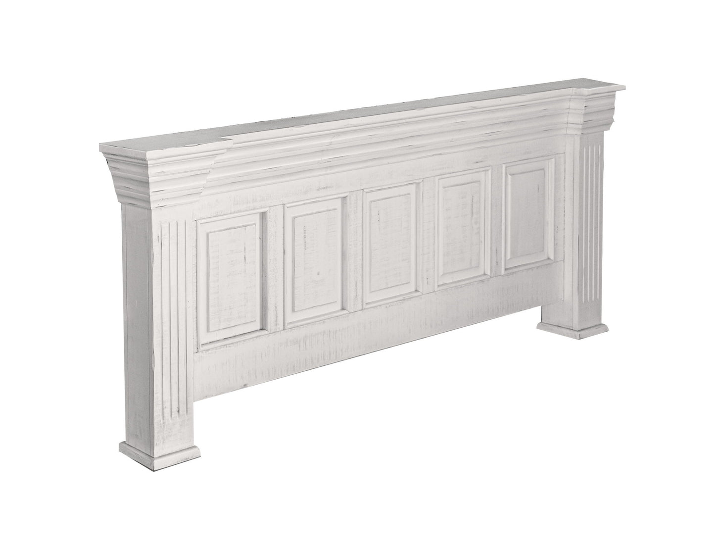 Terra - King Footboard - Distressed White
