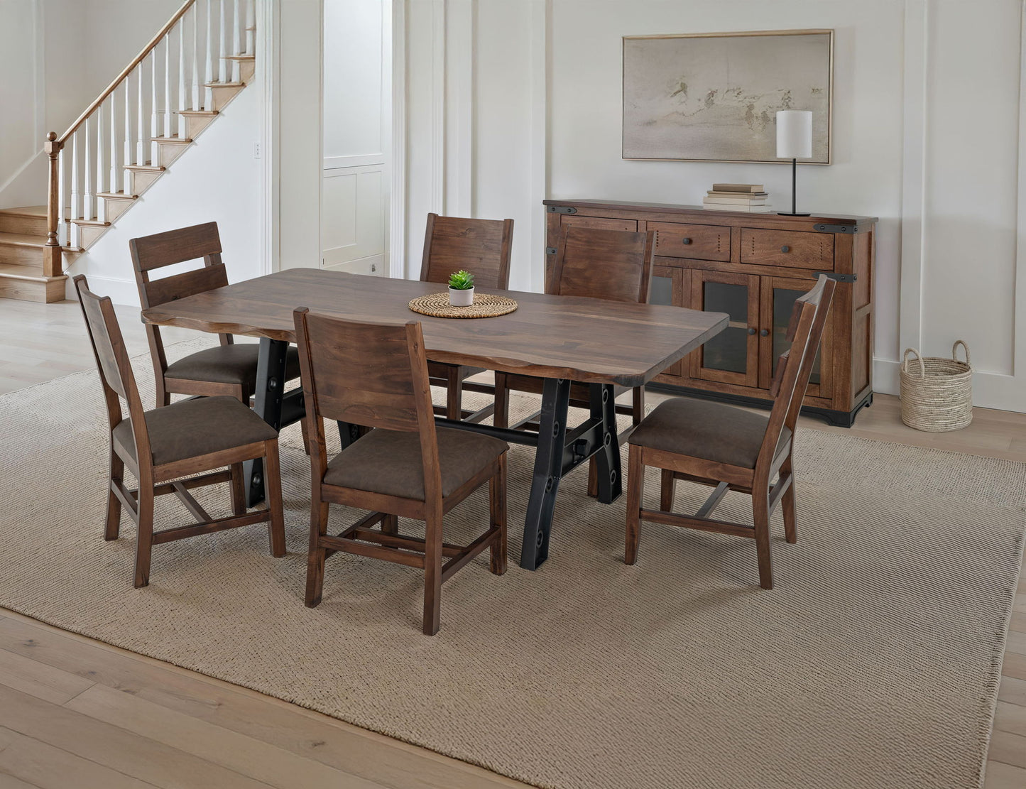 Parota - Table Base - Cinnamon Brown