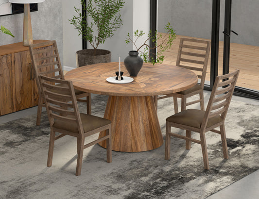 Balam - Round Table Base - Brown