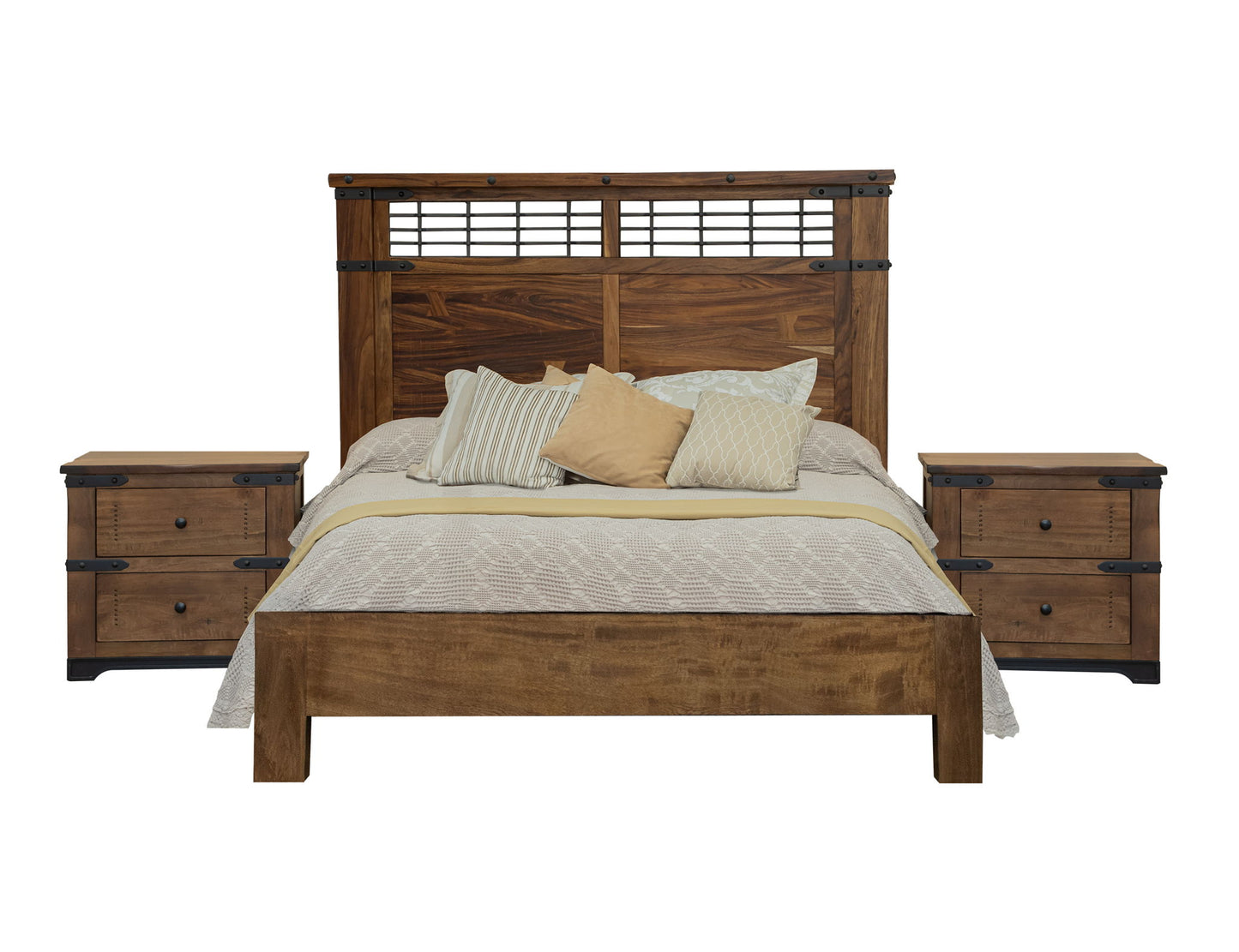 Parota - King Headboard - Cinnamon Brown