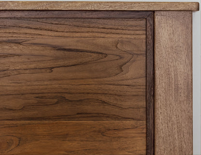 Natural Teca - Queen Headboard - Brown