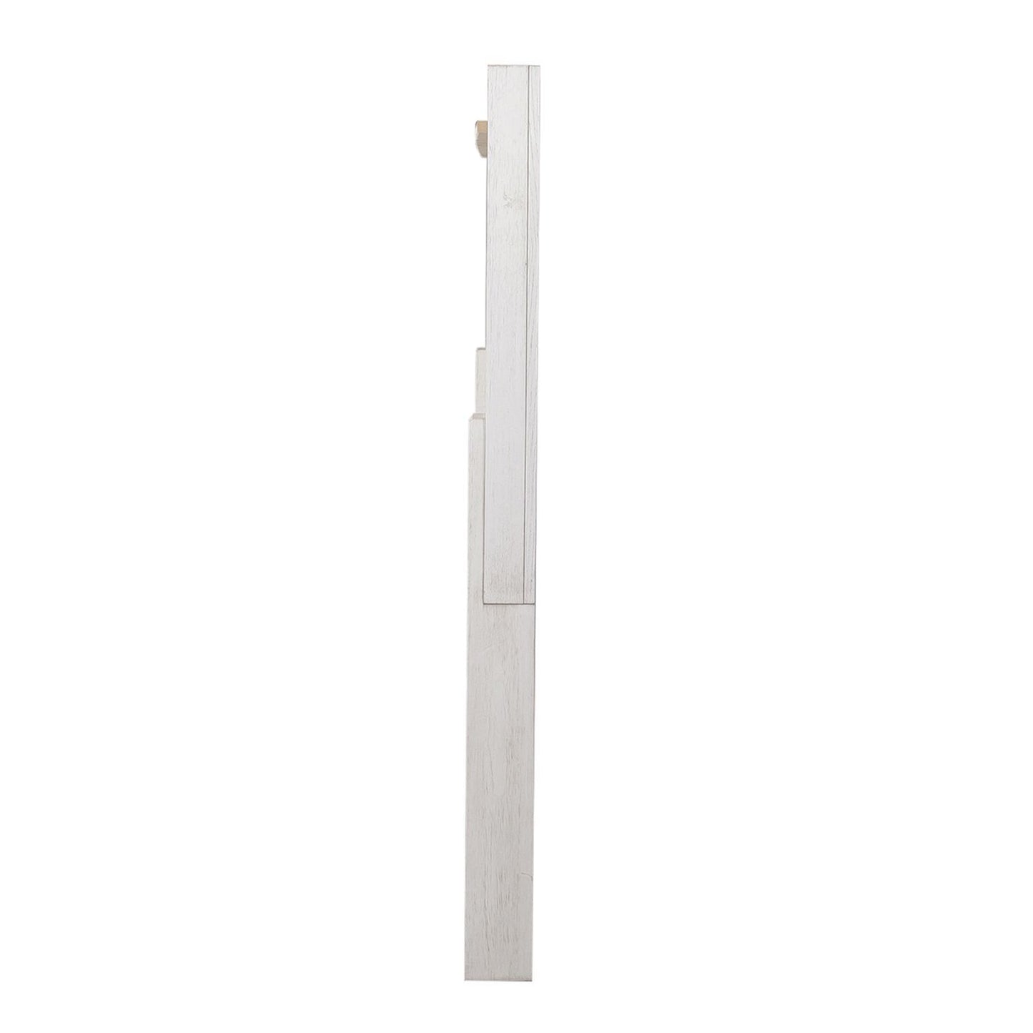 Mirage - King Travertine Panel Headboard - Wirebrushed White
