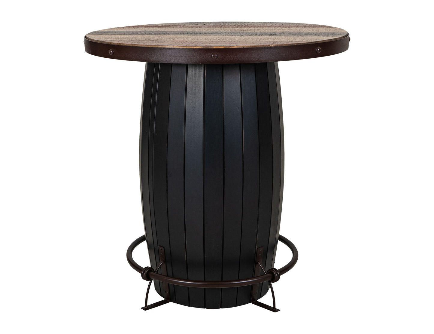 Antique - Bistro Base With Footrest - Multicolor