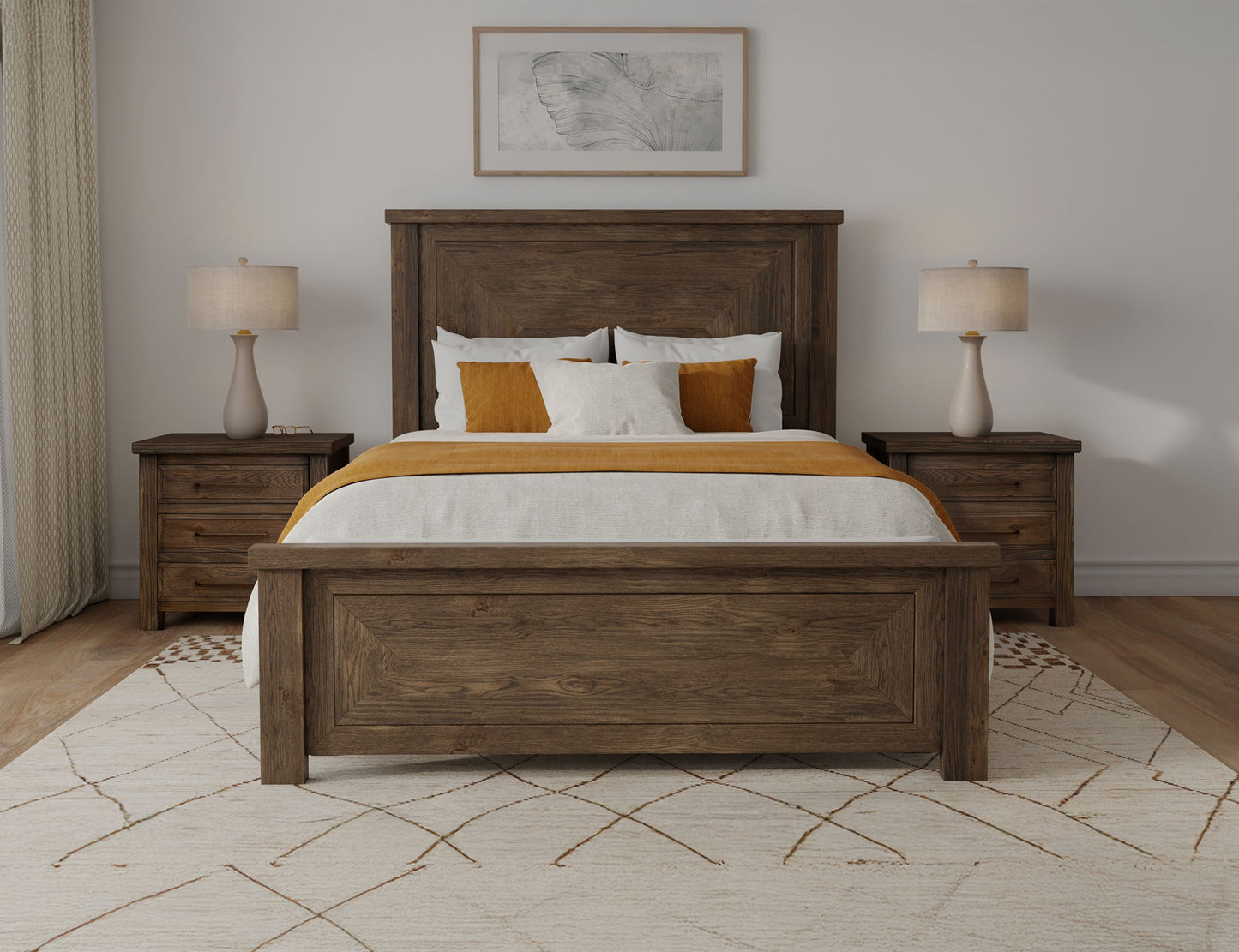 Novus Lodge - Queen Headboard - Walnut Brown