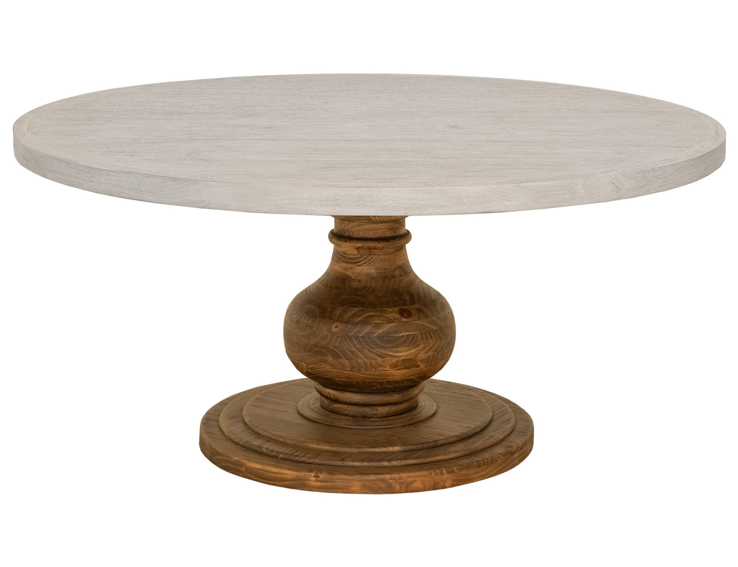 Lumiere - Round Table Base - Brown